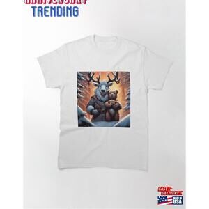 Teddy With Rudolf The Red Nose Reindeer Classic Tshirt